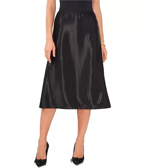 Vince Camuto Textured Pull-On A-Line Midi Skirt