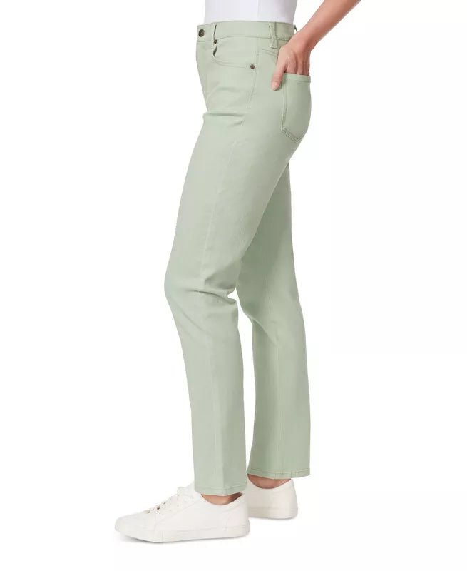 Gloria Vanderbilt Amanda Colored Twill Straight-Leg Jeans