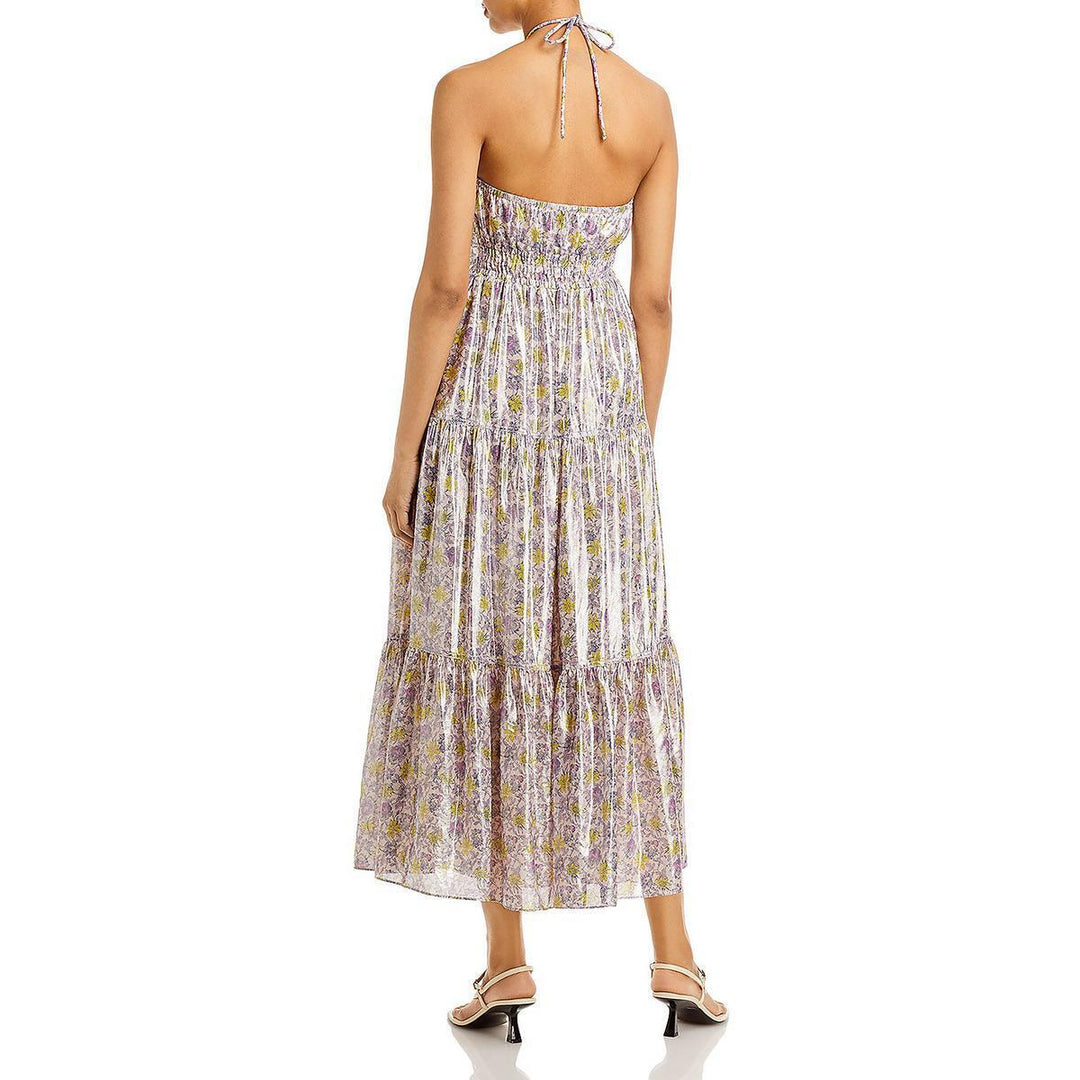 Derek Lam 10 Crosby Athena Halter Floral Print Maxi Dress