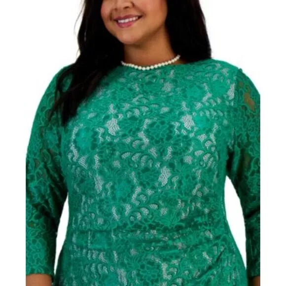 Kasper Plus Size Laurissa Lace Sheath Dress