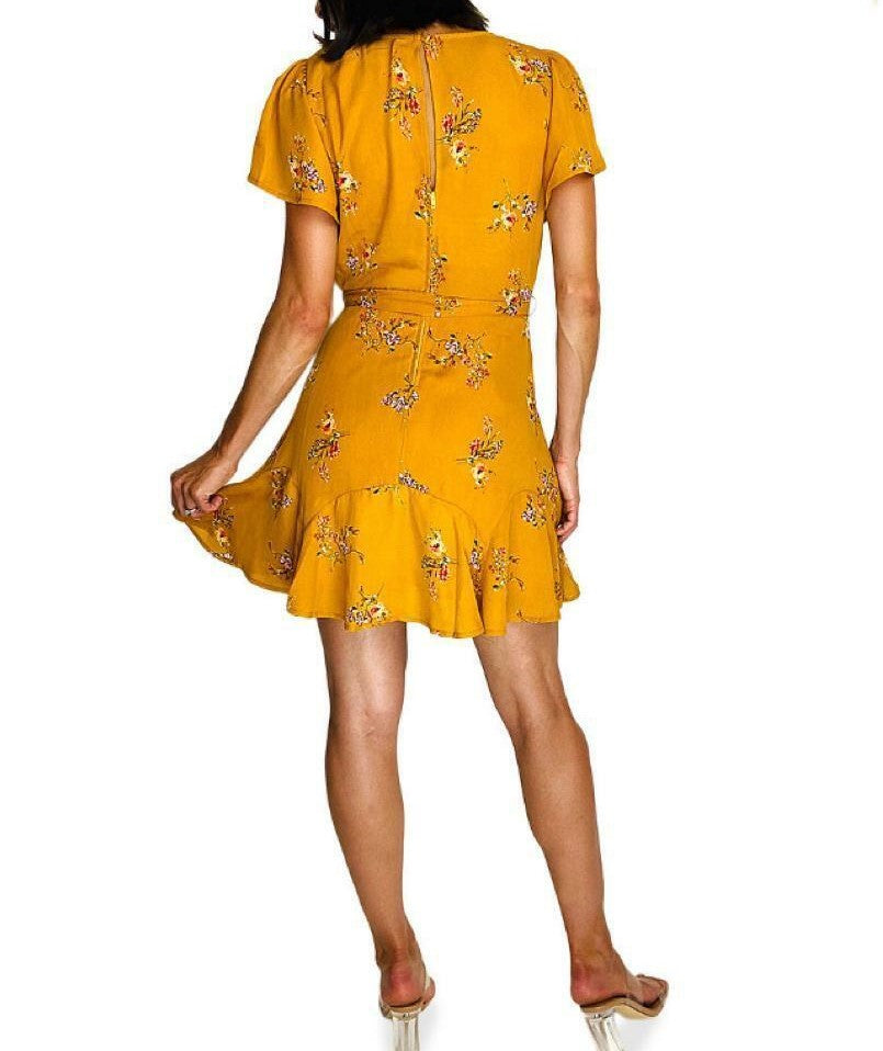 Trixxi Juniors' Floral Wrap Dress