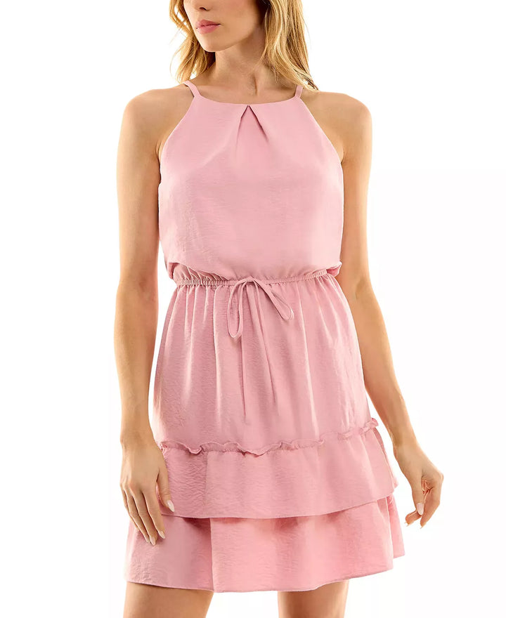 BCX Ruffled Hem Drawstring Waist Sundress