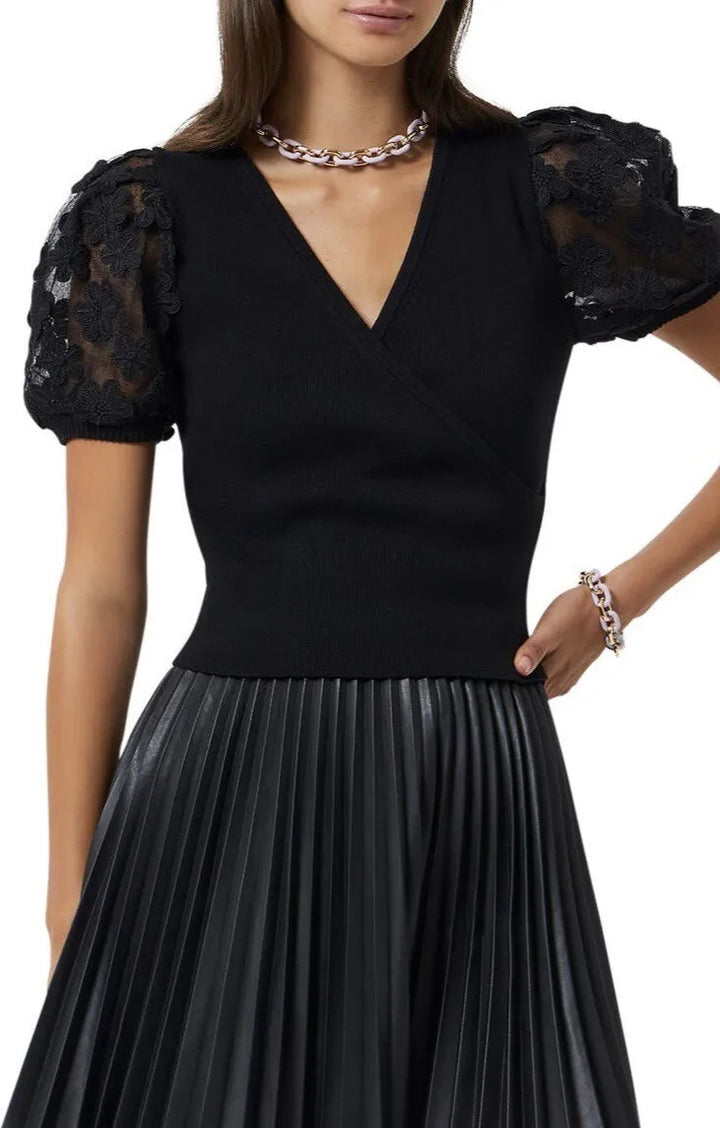 FRENCH CONNECTION Lucille Lace Crossover Top