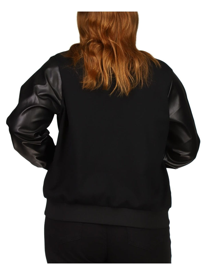 MICHAEL MICHAEL KORS Plus Size Mixed-Media Bomber Jacket