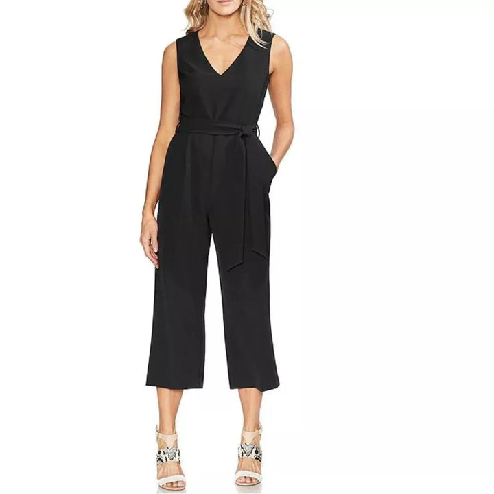 VINCE CAMUTO Cropped Wide-Leg Jumpsuit