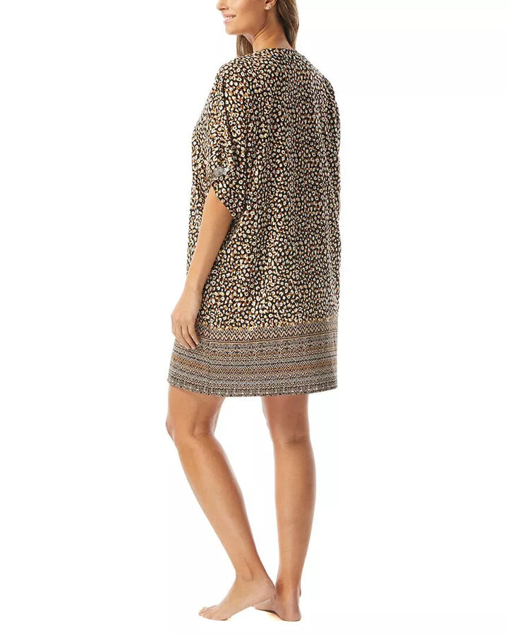 Coco Reef Raya Lace-Up V-Neck Dress Cover-Up