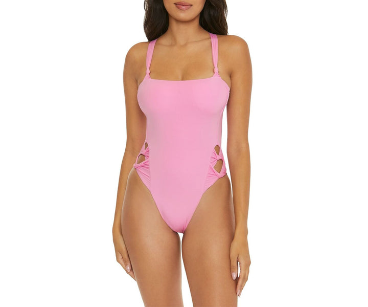 BECCA® by Rebecca Virtue Side Twist Cut Out One Piece Swimsuit