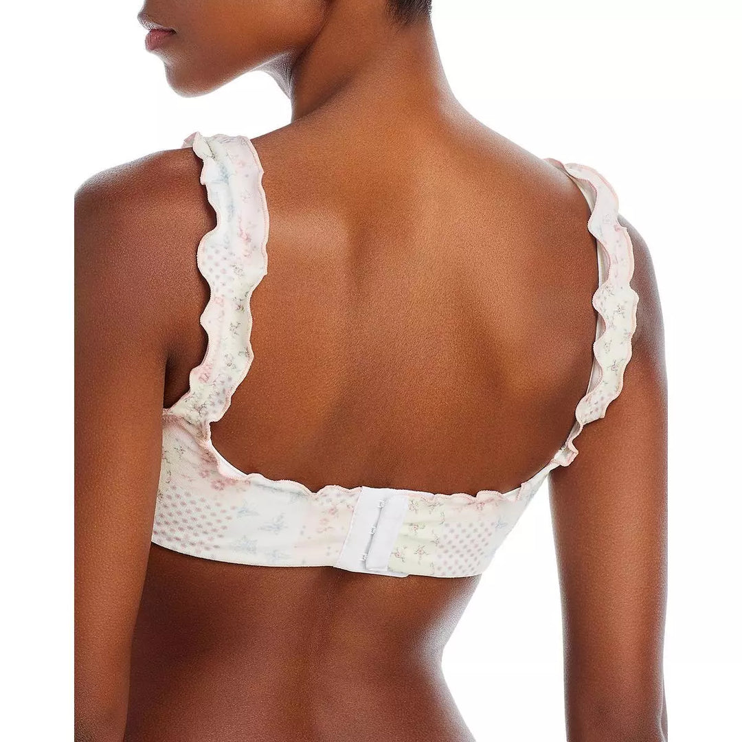 Frankies Bikinis Chiara Terry Ruffled Bikini Top