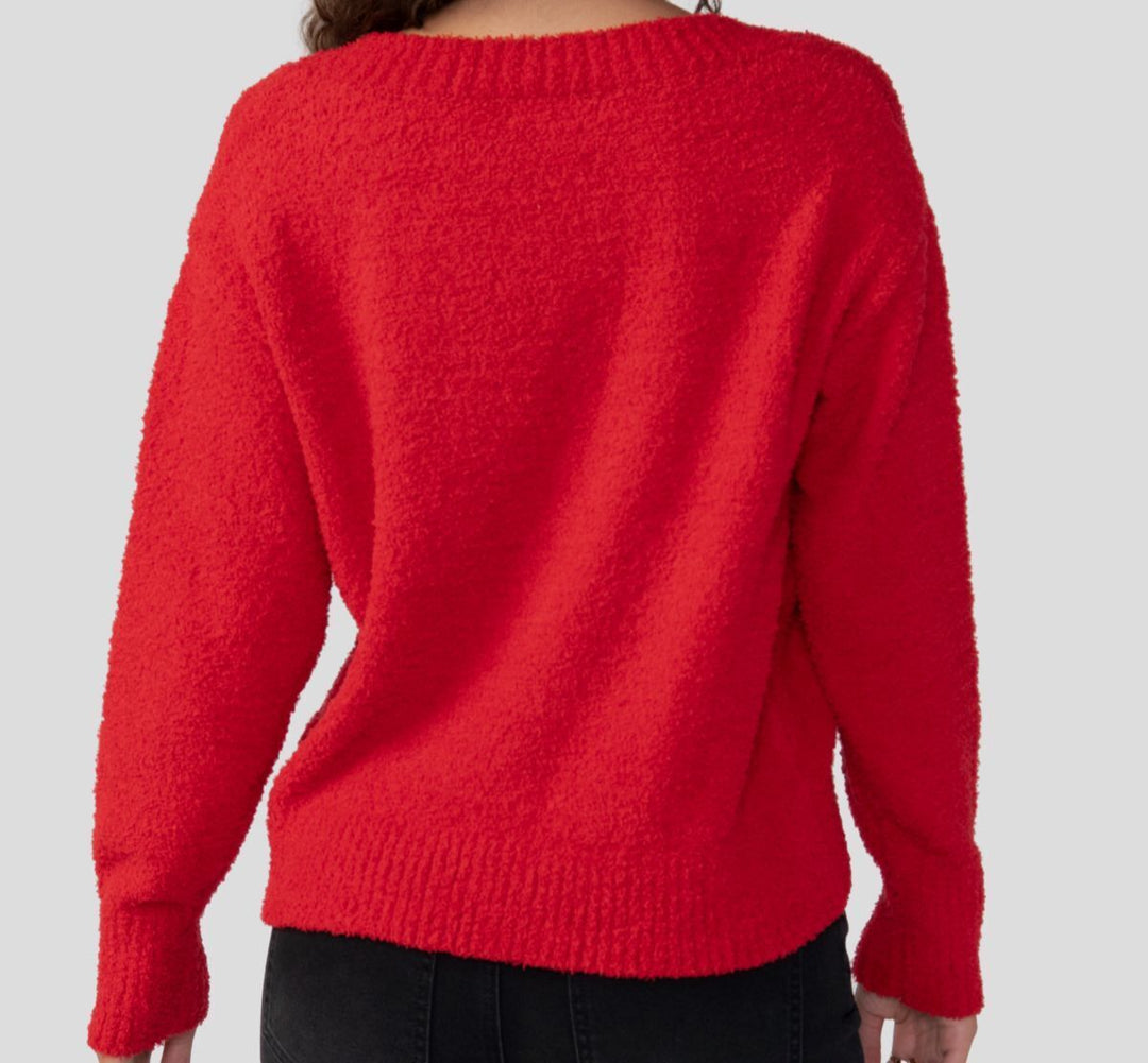 Sanctuary Plush Long Sleeve V-Neck Sweater