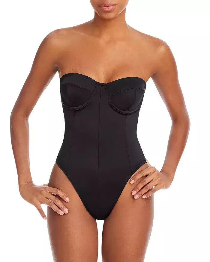 Norma Kamali Corset Mio One Piece Swimsuit