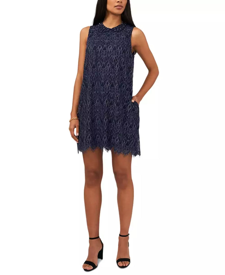 MSK Embellished Lace Shift Dress