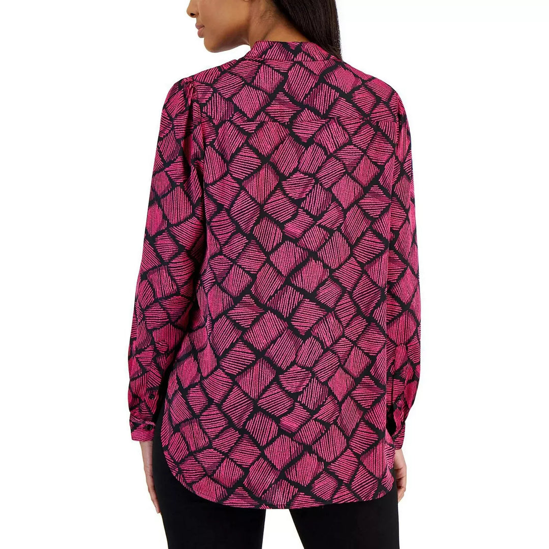 Anne Klein Plus Size Longer Length Nehru Tunic