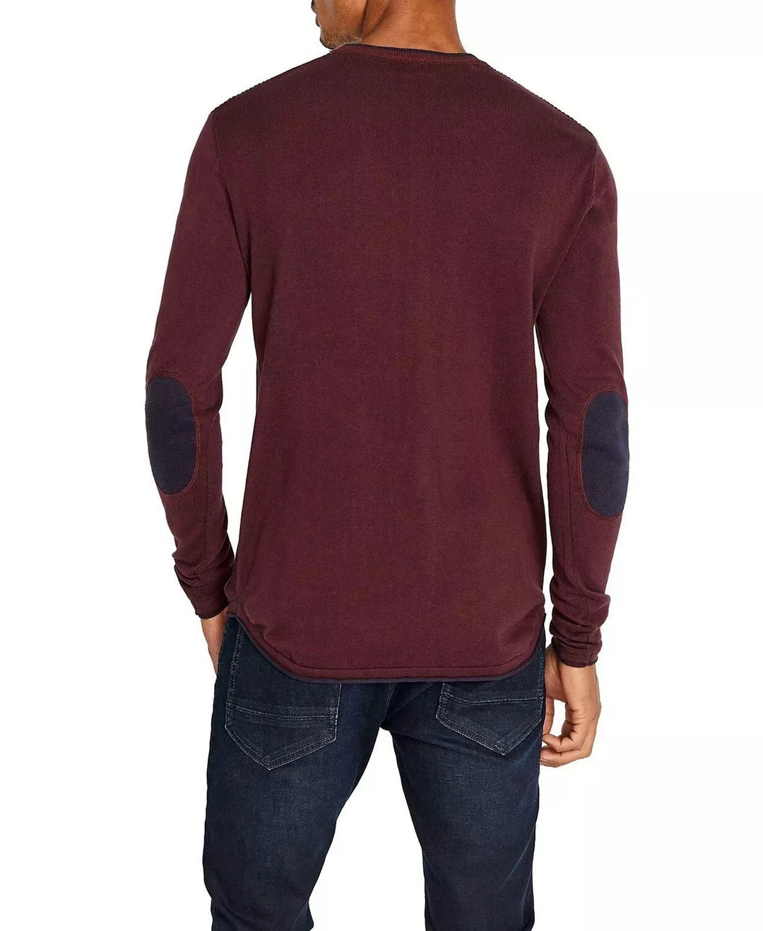 BUFFALO David Bitton Warell Knit Elbow-Patch Sweater