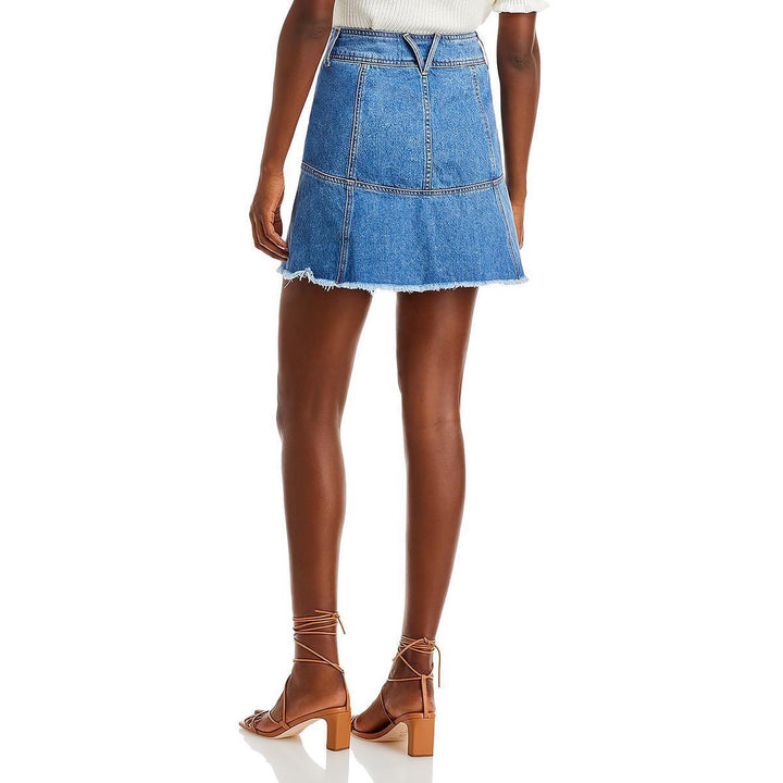 Veronica Beard Lavelle Denim Mini Skirt