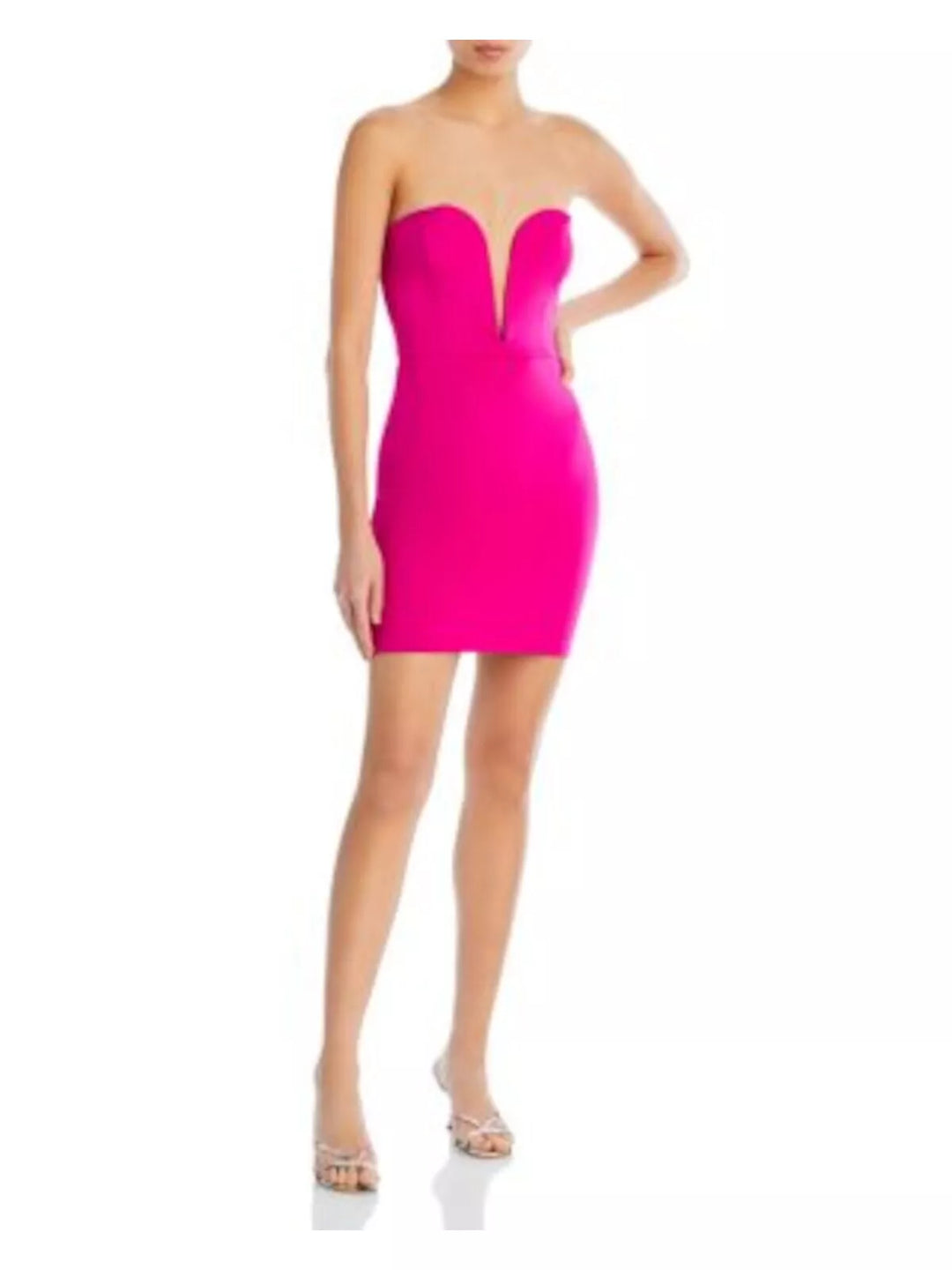 FORE V Strapless Mini Dress