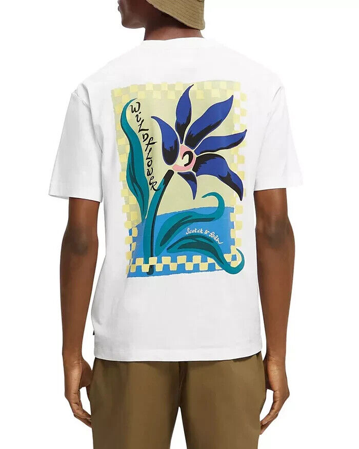 Scotch & Soda MEN Flower Artwork T-Shirt