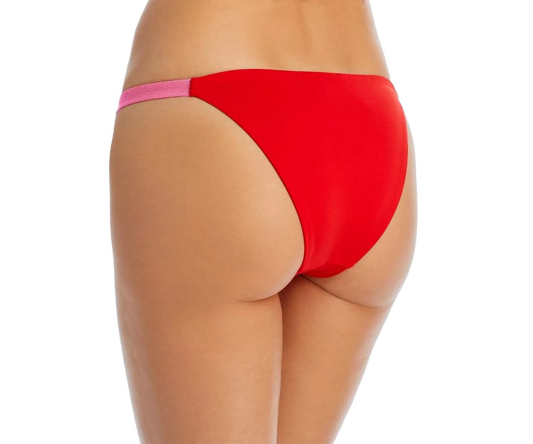 AQUA Swim Strap String Bikini Bottom