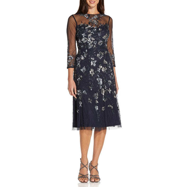 Adrianna Papell Embellished Cocktail Dress