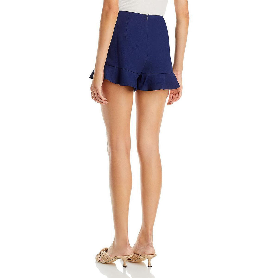 AQUA High Rise Flounce Hem Shorts