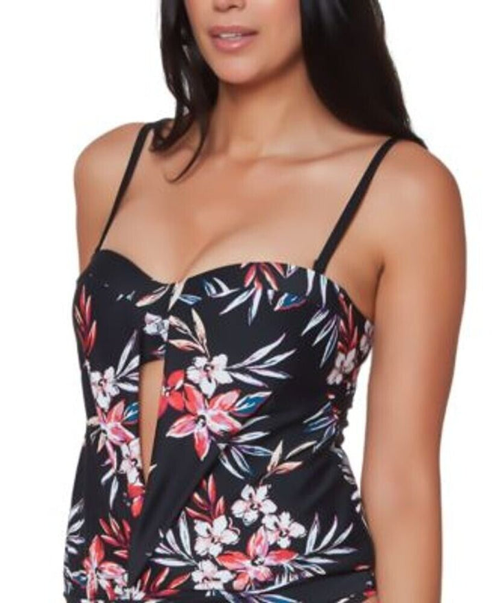 Bar III Floral-Print Tankini Top