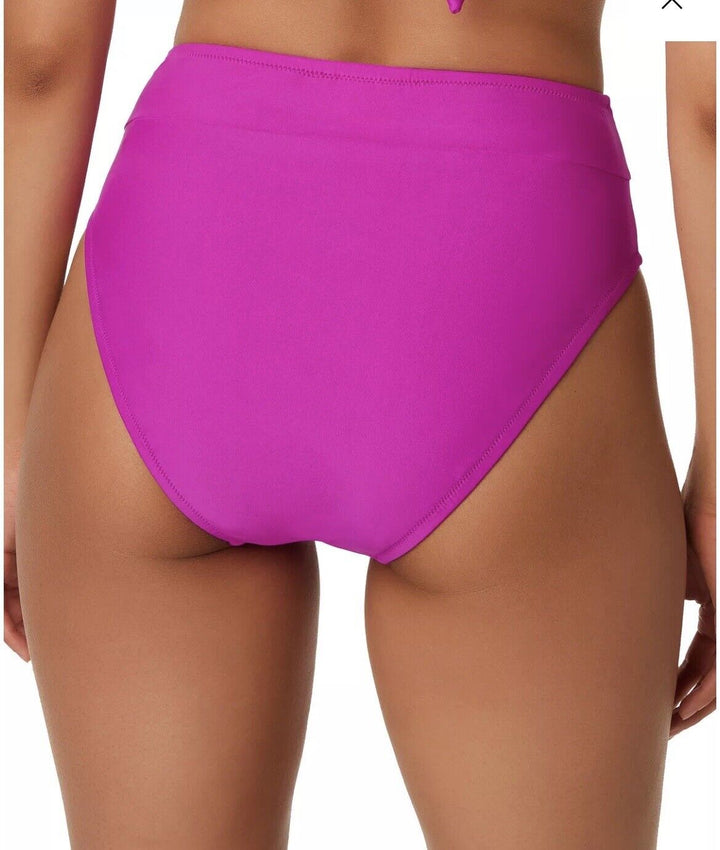 Bar III High-Rise High-Leg Bikini Briefs