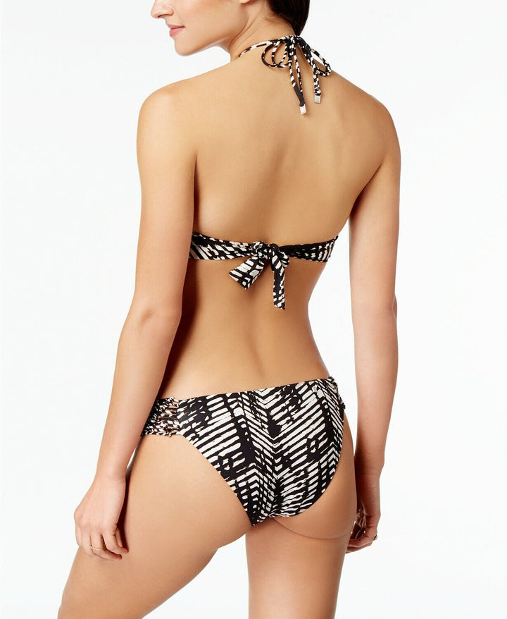 Dolce Vita Ikat-Print Macramé High-Neck Bikini Top & Bottom