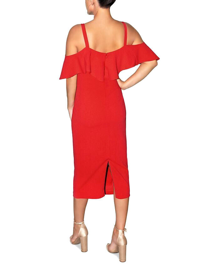 RACHEL Rachel Roy V-Neck Ruffle Dress