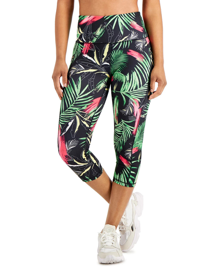 Ideology Palm-Print Cropped Leggings