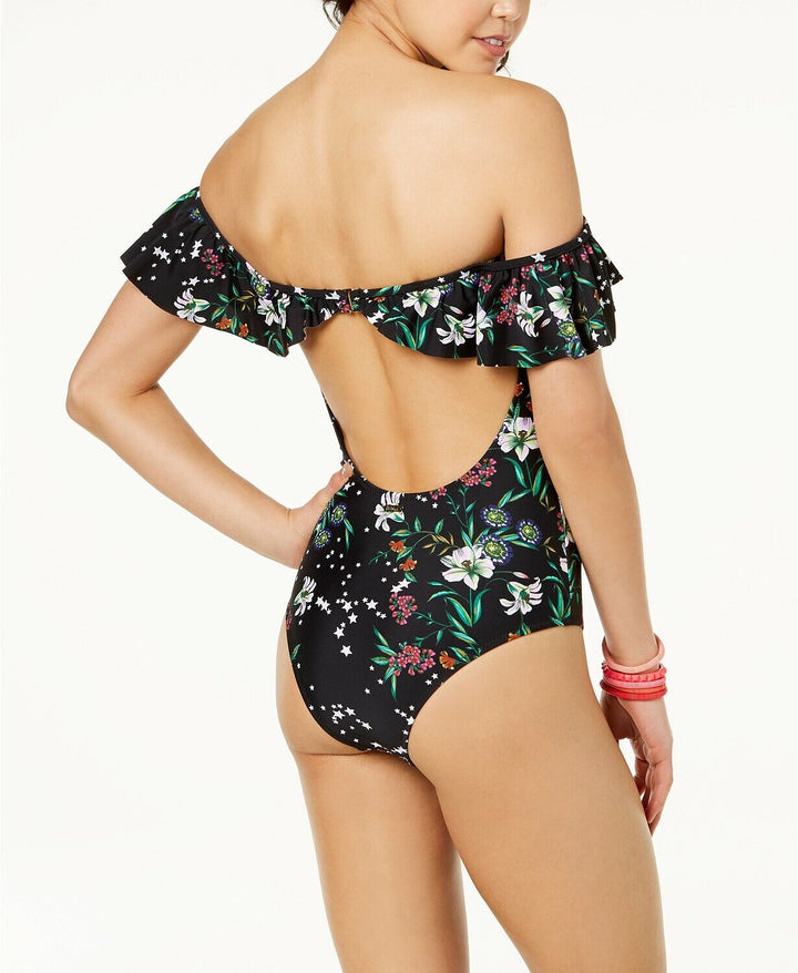 Raisins Juniors' Off-The-Shoulder One-Piece Swimsuit