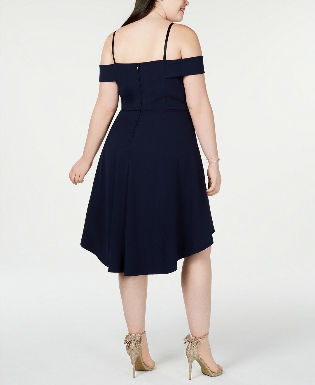 City Studios Trendy Plus Size High-Low Dress