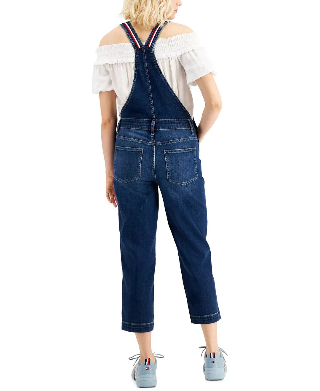 Tommy Hilfiger Cropped Denim Overalls