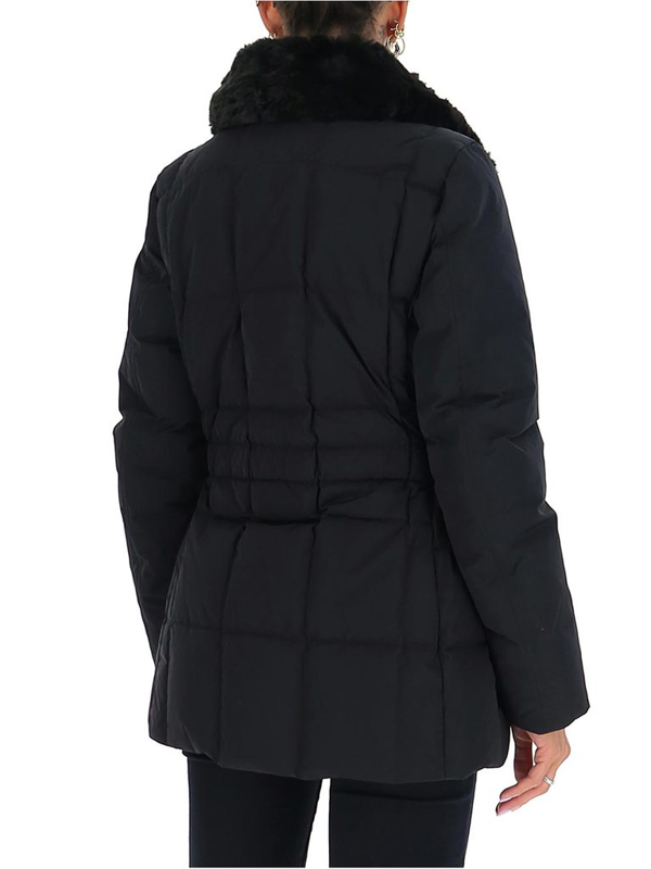 Woolrich Blizzard Faux Fur Collar Belted Coat