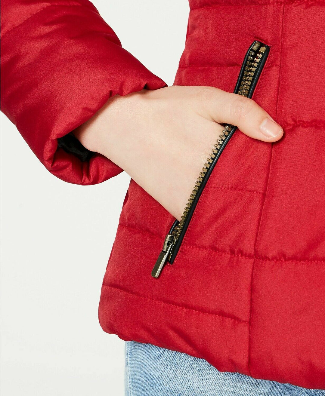 Celebrity Pink Juniors' Puffer Hooded Coat