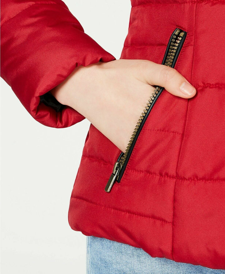 Celebrity Pink Juniors' Puffer Hooded Coat