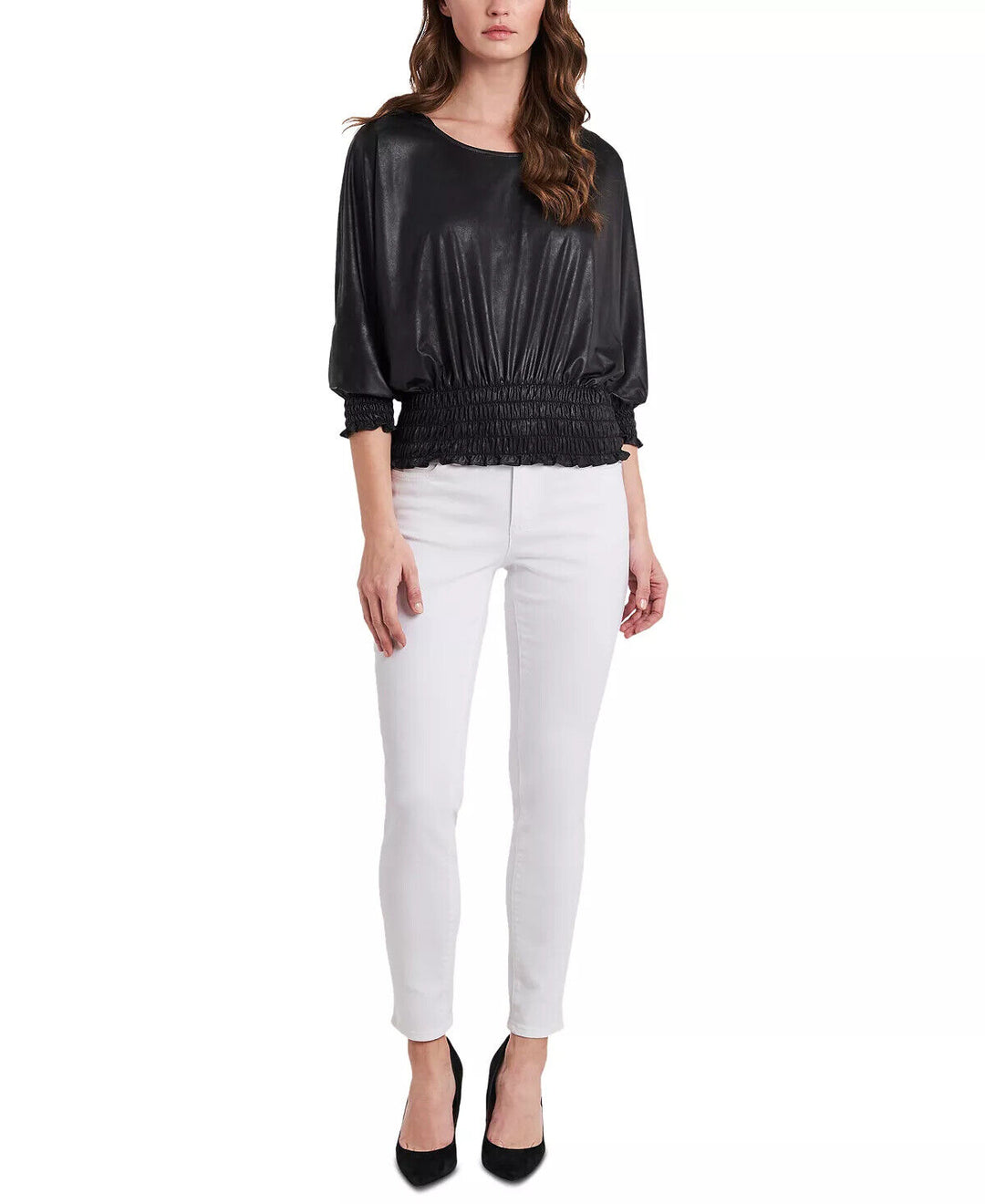 Vince Camuto Smocked-Hem Blouse