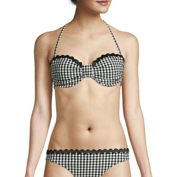 Shoshanna Scalloped Bandeau Bikini Top