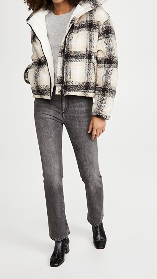 Apparis Marianny Plaid Print Coat