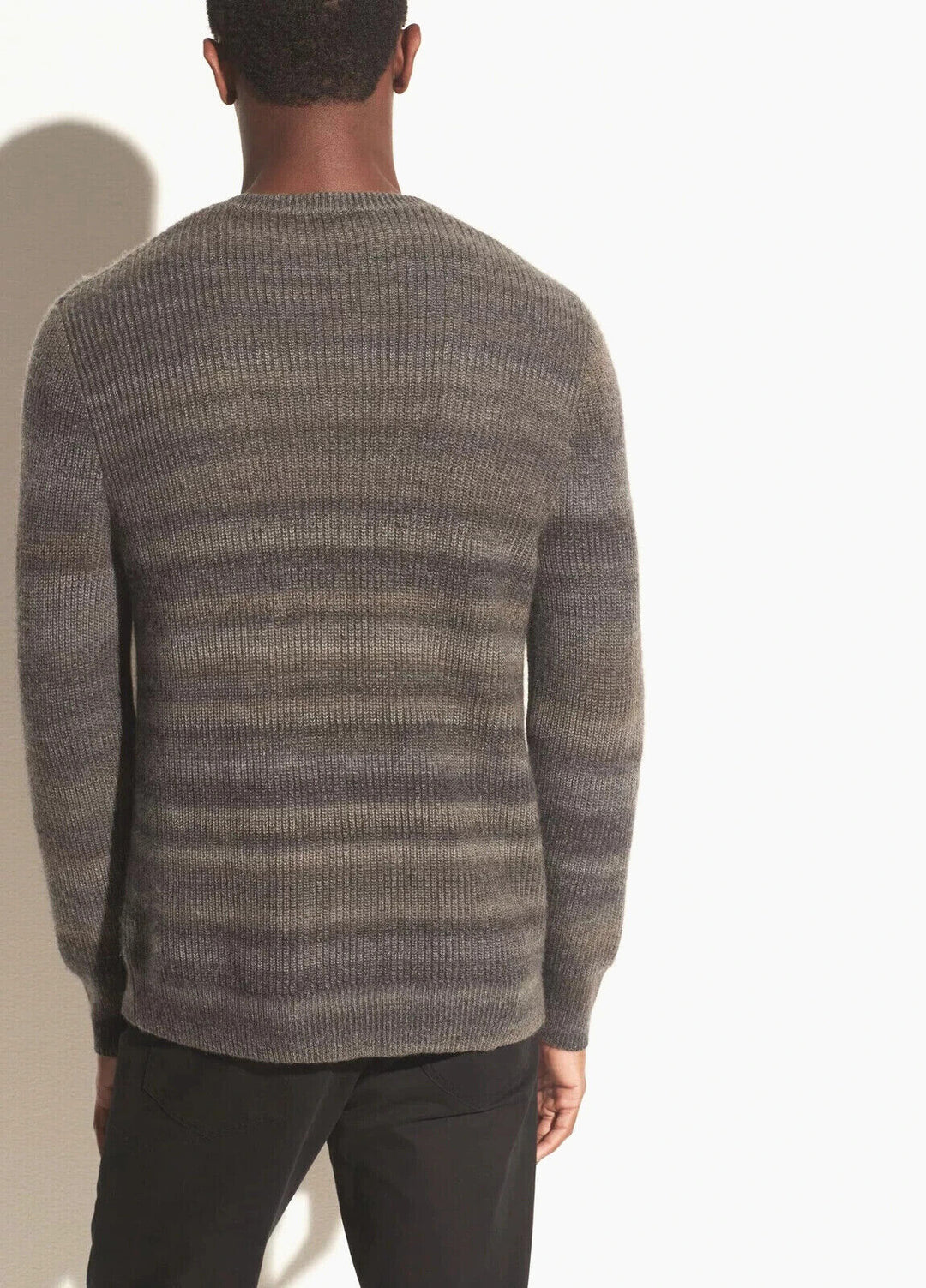 Vince Space Dye Long Sleeve Crewneck Sweater