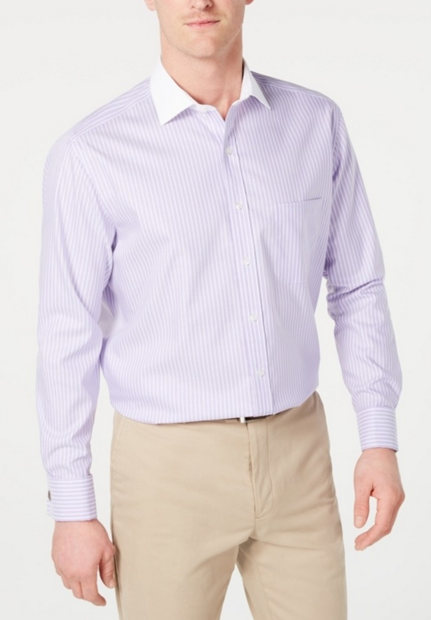 Tasso Elba Stripe French Cuff Shirt