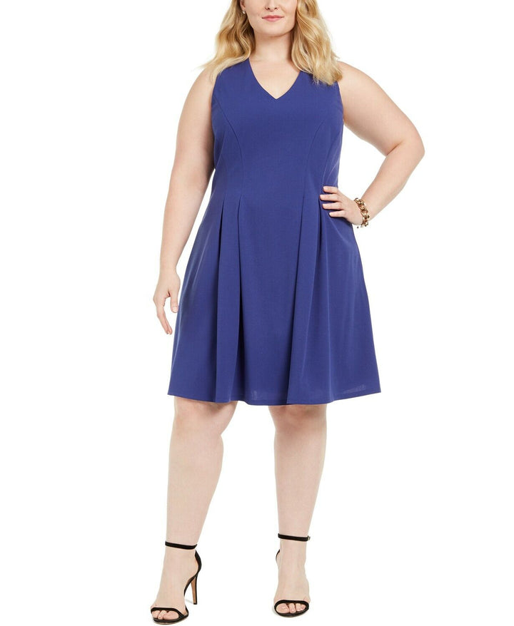 Teeze Me Juniors' Plus Size Fit & Flare Dress