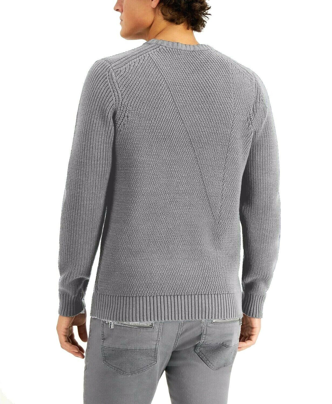 INC International Concepts Men's Crewneck Letter Sweater
