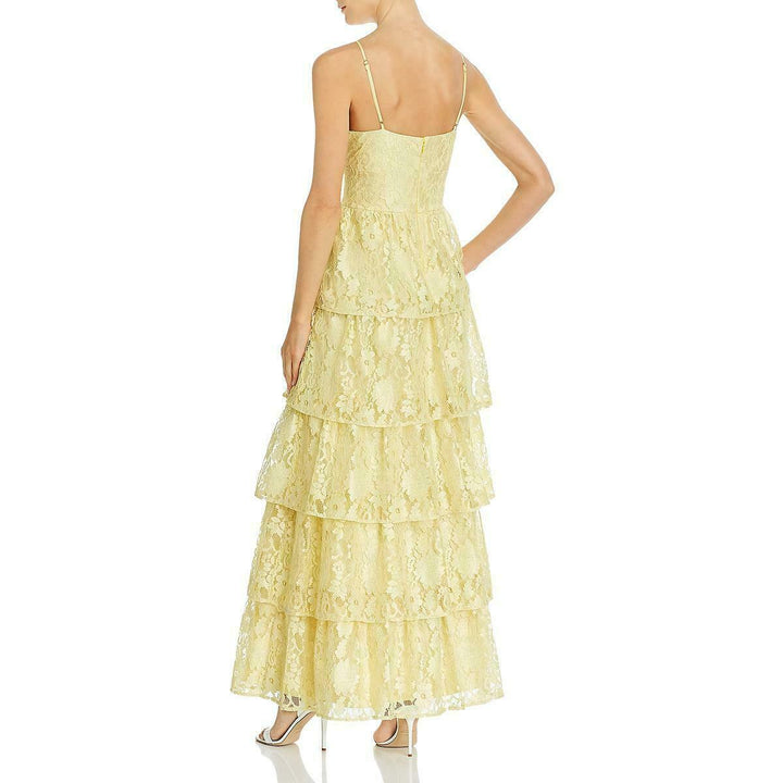 Laundry by Shelli Segal Tiered Lace Gown