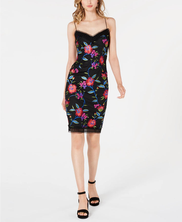 Aidan by Aidan Mattox Embroidered Sheath Dress