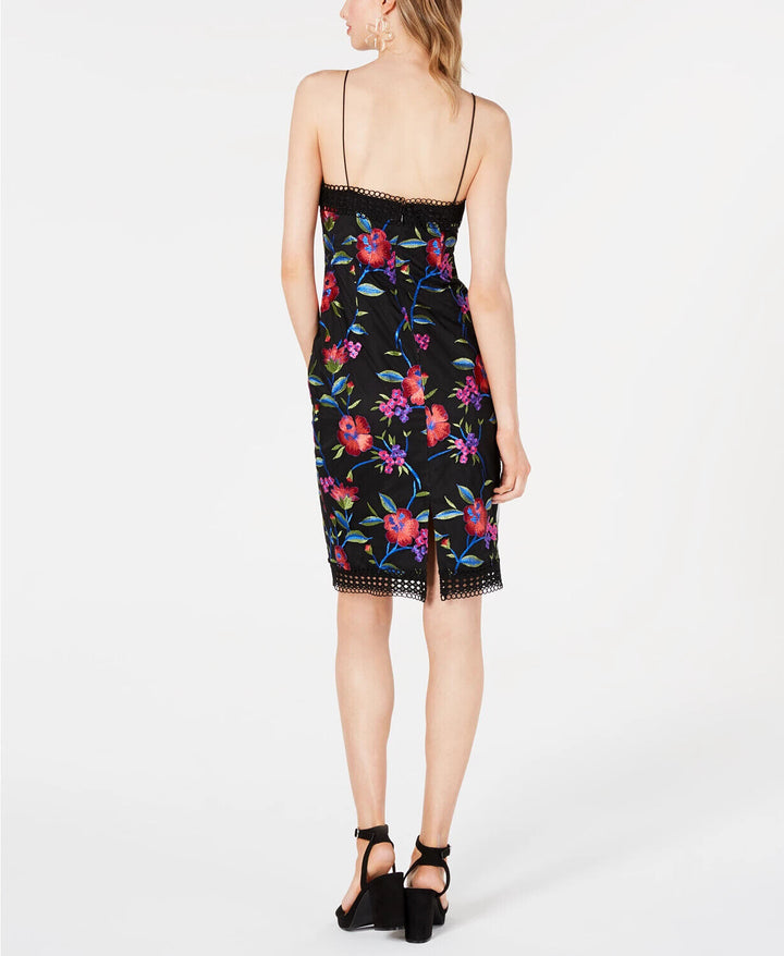 Aidan by Aidan Mattox Embroidered Sheath Dress