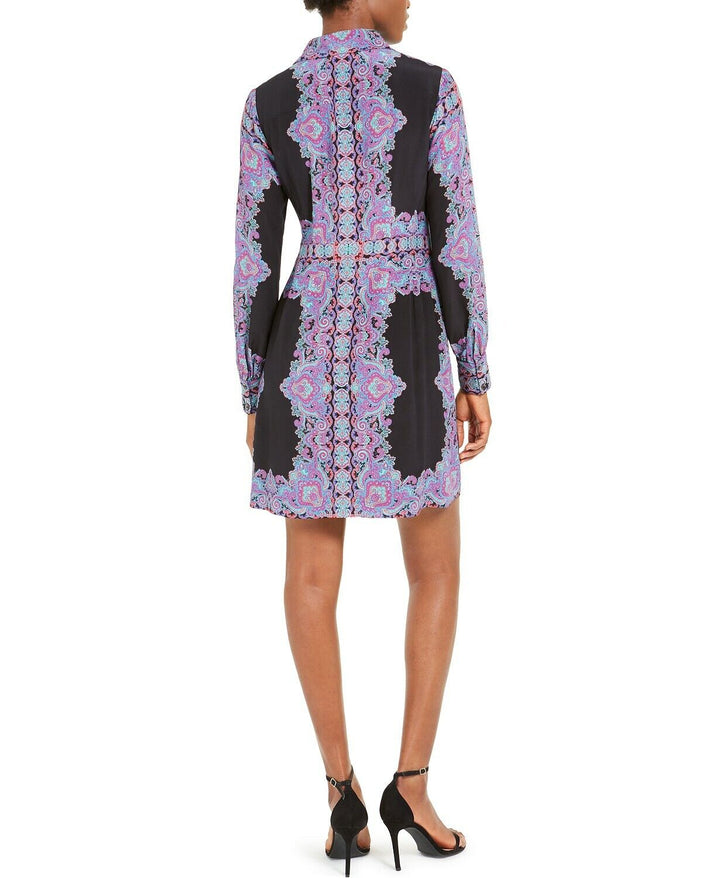 Nanette Lepore Silk Paisley-Print Shirtdress