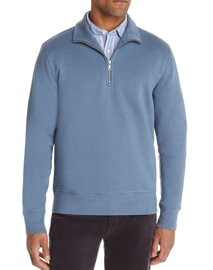 The Men's Store Half-Zip Fleece Sweatshirt