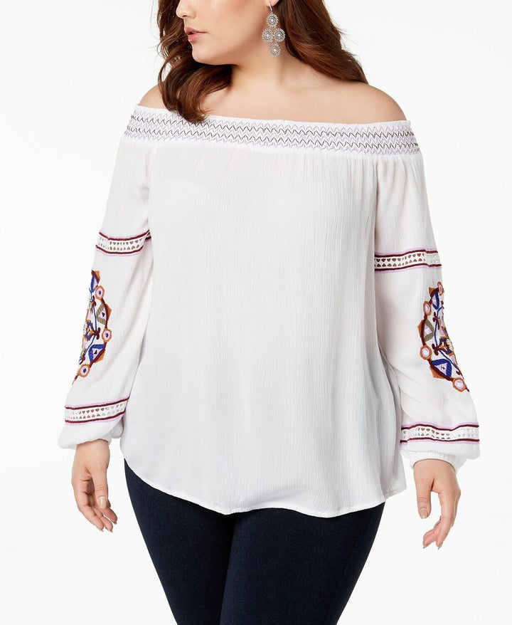 I.N.C. Plus Size Off-The-Shoulder Top