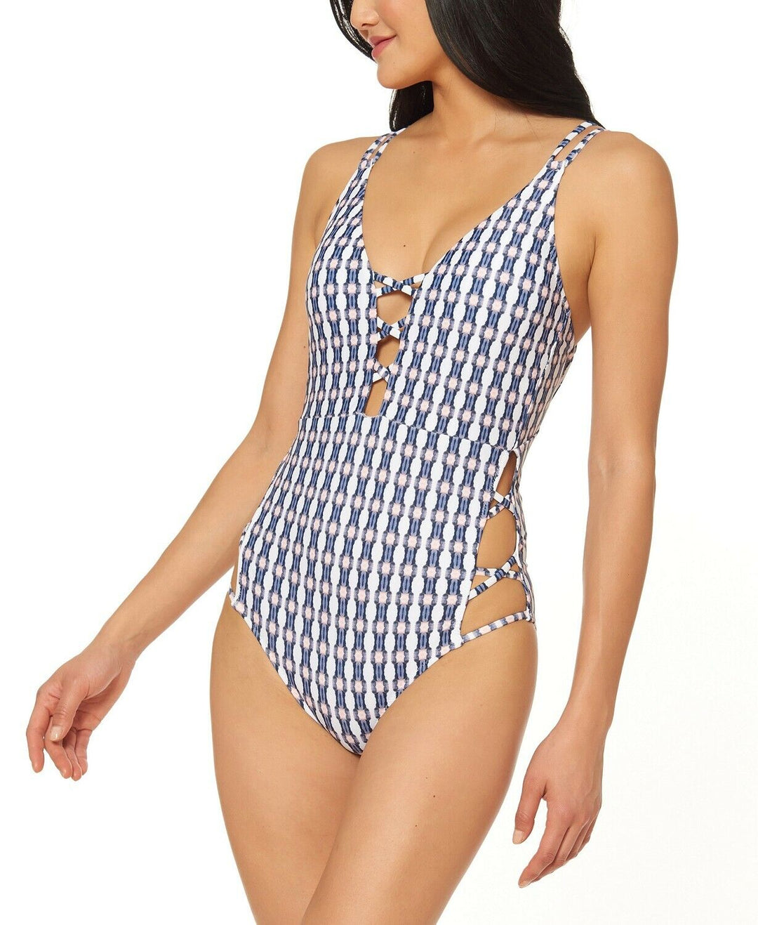 Jessica Simpson Venice Beach Printed Swimsuit