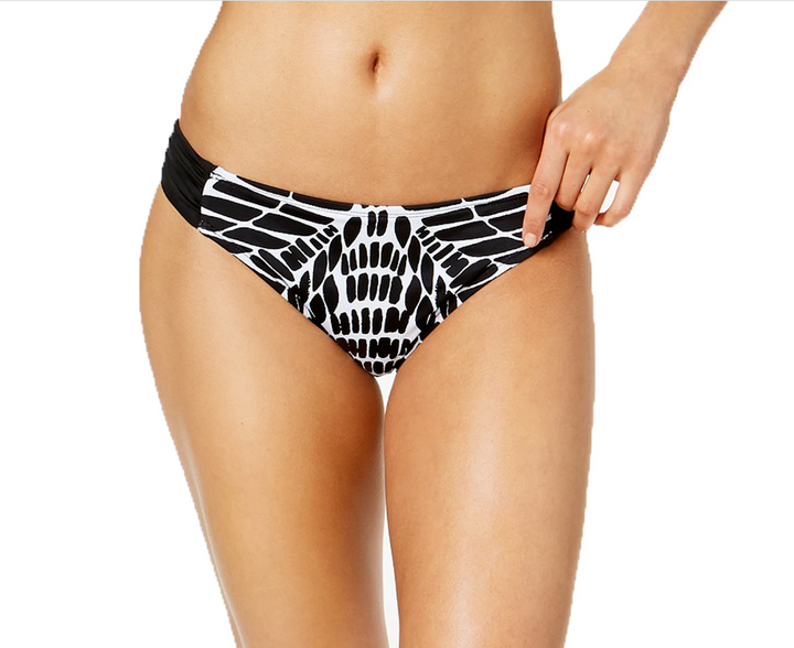 Bar III Kalediscope Side-Cinch Hipster Bikini Bottoms