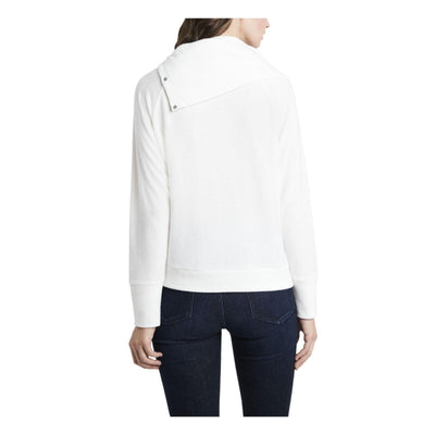 Vince Camuto Fold Over Neck Long Sleeve Top